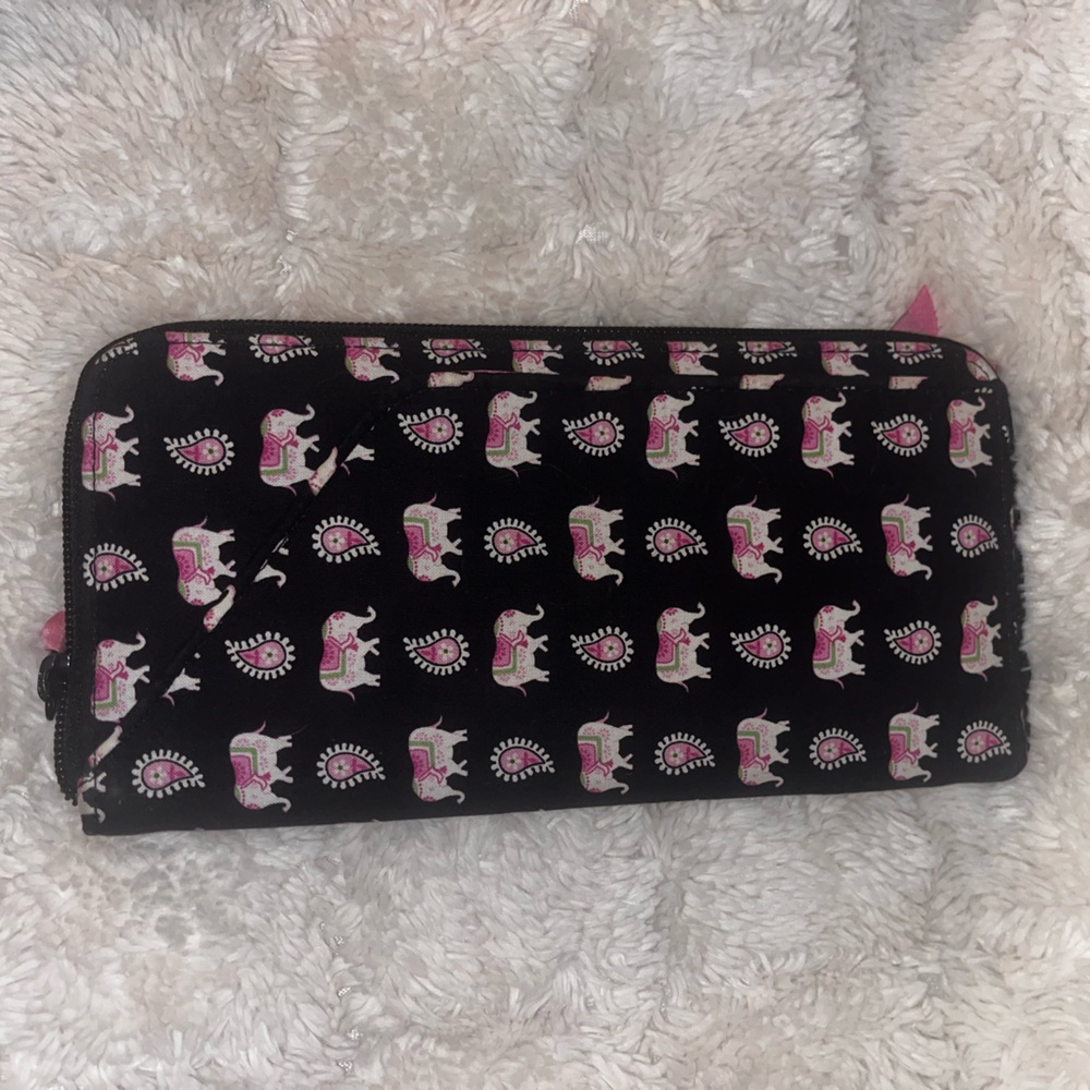 Vera Bradley Large Travel Organizer Elephants Motif